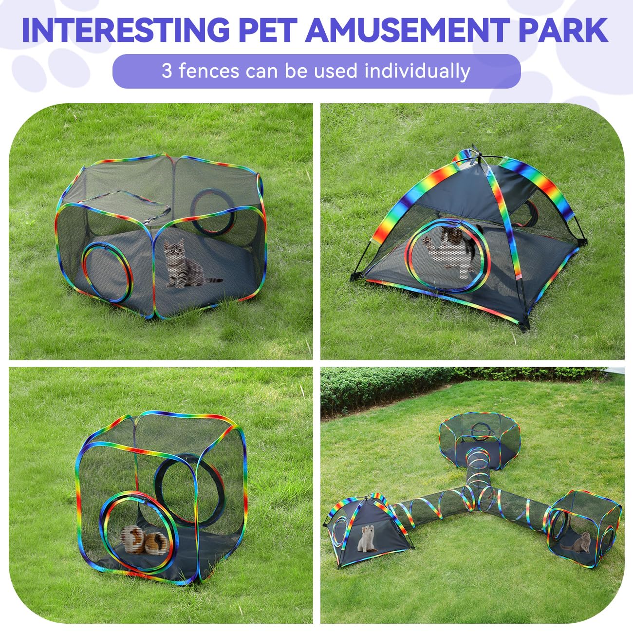 Mesh Cat Tent with Free Carry Bag