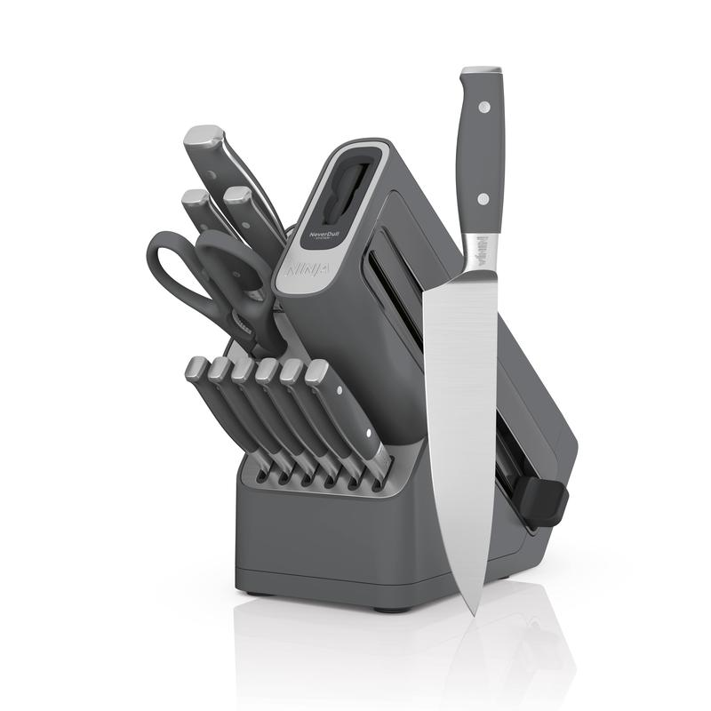 12-Piece German Stainless Steel Knife System with Built-in Sharpener