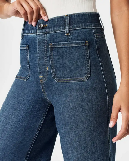 Cropped Wide-Leg Jeans